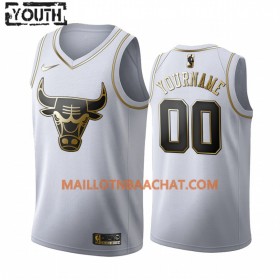 Maillot NBA Chicago Bulls Personnalisable Nike 2019-20 Blanc Golden Edition Swingman - Enfant